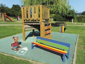 Mobilier pour enfants dans un parc